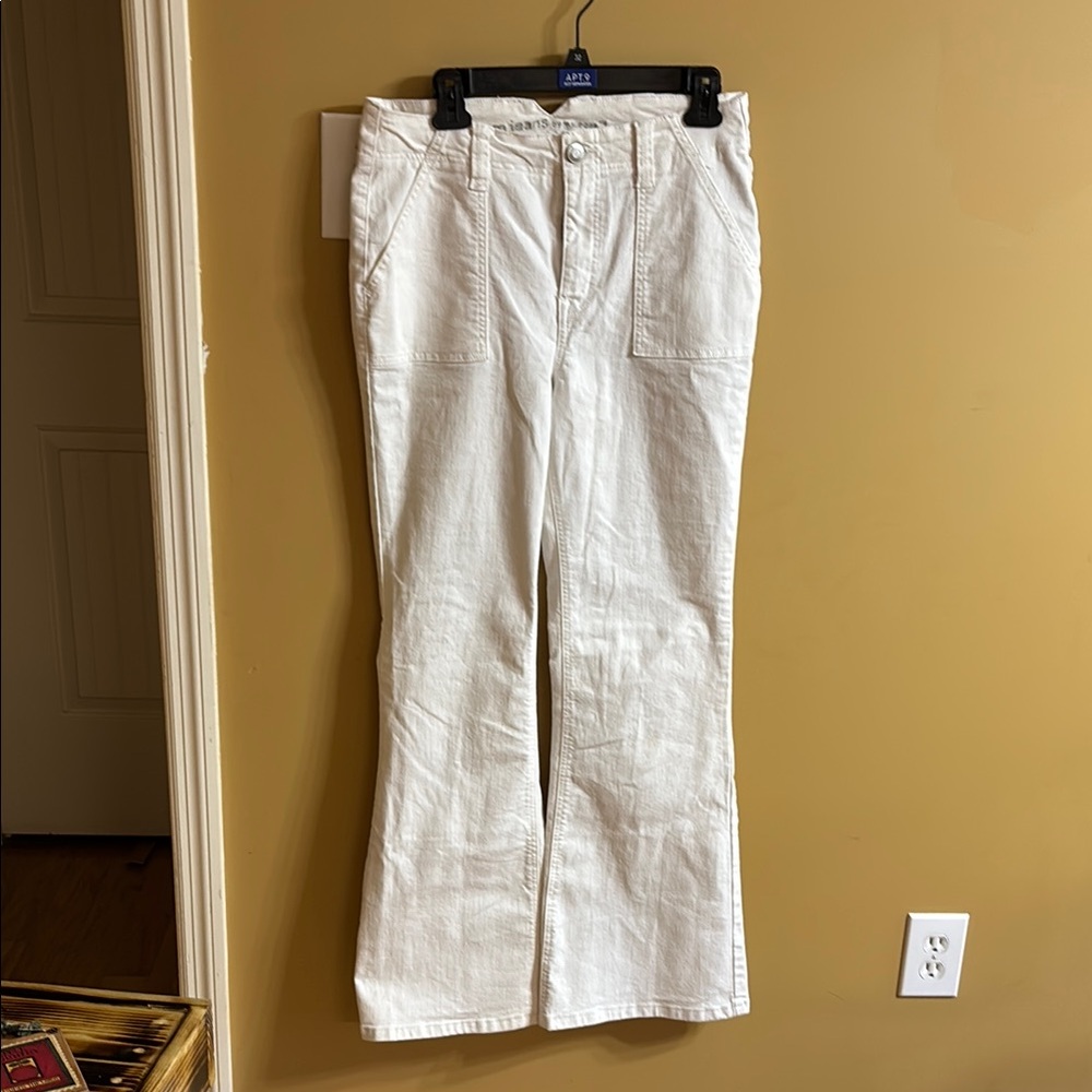 Maurices White Flare & Wide Leg Jeans